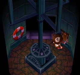 Interior del faro en Animal Crossing: Población: ¡en aumento!
