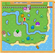 Pueblo de Animal Crossing: New Leaf con el número máximo de lagos.