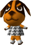Artwork de Bruno en Animal Crossing