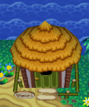 Casa exterior de Patri en el primer Animal Crossing