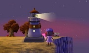 Faro encendido en Animal Crossing: New Leaf