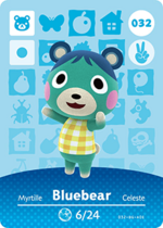 Carta Amiibo Celeste #305 Da Animal Crossing - Serie 4, Autentica Nintendo, Mai Usata
