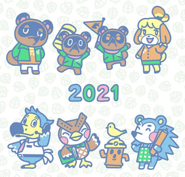 Archivo:Artwork oficial de Animal Crossing para 2021.jpg