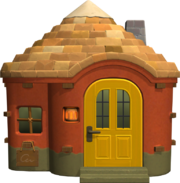 Exterior de la casa de Kétchup en Animal Crossing: New Horizons