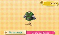 Jersey del héroe, el atuendo de Link en Animal Crossing: New Leaf.
