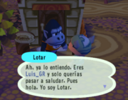 Conociendo a Lotar en Animal Crossing