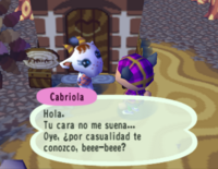 Cabriola - Animal Crossing Enciclopedia