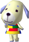 Artwork de Luisa para el primer Animal Crossing