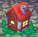 Mini-casa encendida