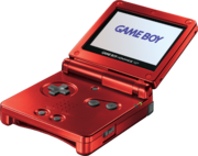 Ilustración de la Game Boy Advance SP.