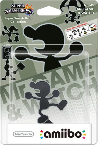 Archivo:Embalaje europeo del amiibo de Mr. Game & Watch - Serie Super Smash Bros..png
