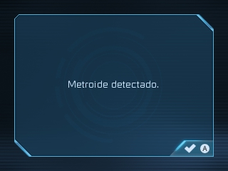 Archivo:Mensaje escaneo primera vez amiibo Metroide - Metroid Samus Returns.jpg