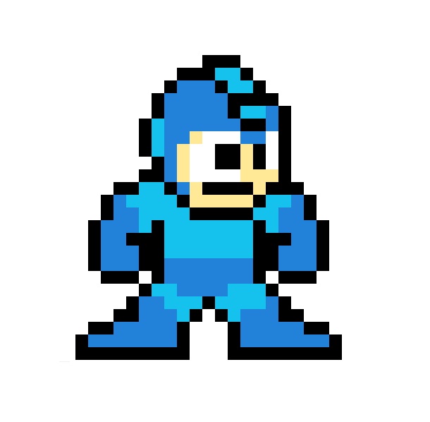 Archivo:Sprite de Mega Man en Mega Man.jpg