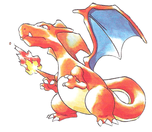 Archivo:Artwork de Charizard en los primeros juegos de Pokémon.png