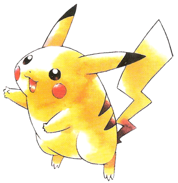 Archivo:Artwork de Pikachu en los primeros juegos de Pokémon.png