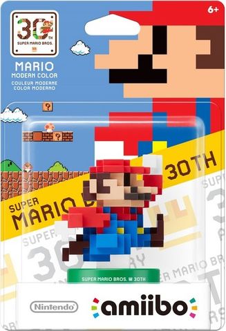 Archivo:Embalaje americano amiibo Mario Colores Modernos - Serie 30 aniversario de Super Mario Bros.jpg