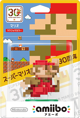 Archivo:Embalaje japonés amiibo Mario Colores Clásicos - Serie 30 aniversario de Super Mario Bros.png