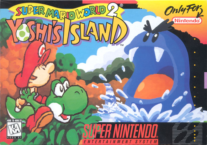 Archivo:Caja de Super Mario World 2 - Yoshi's Island (América).jpg