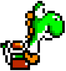 Archivo:Sprite de Yoshi en Super Mario World.png