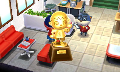 Archivo:Obtención estatua de oro Aldeano - Animal Crossing Happy Home Designer.jpg