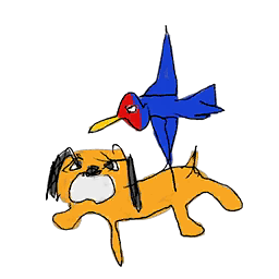 Archivo:Retrato amiibo del Dúo Duck Hunt - WarioWare Gold.png