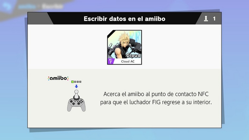 Archivo:Espera de escritura de amiibo PAL (Pro Controller) - Super Smash Bros. Ultimate.jpg