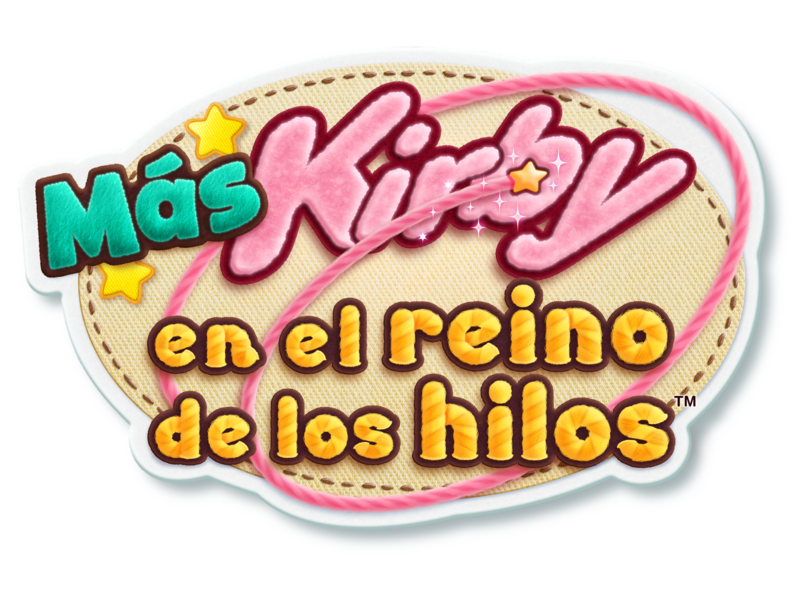 Archivo:Logo de Más Kirby en el reino de los hilos.png