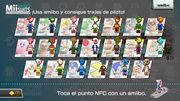 Pantalla americana de trajes amiibo.