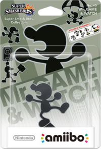 Embalaje europeo del amiibo de Mr. Game & Watch - Serie Super Smash Bros..png