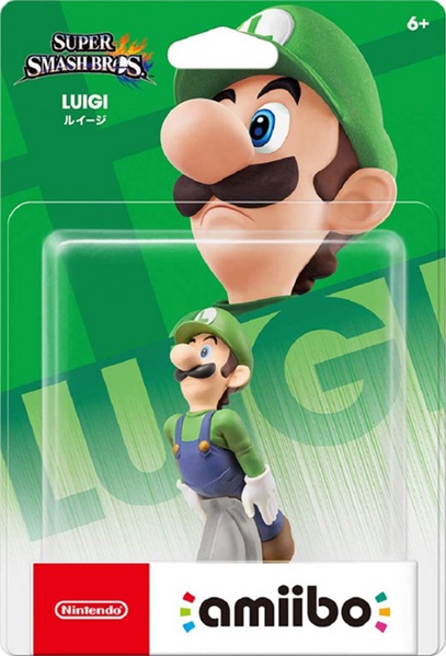 Archivo:Embalaje NTSC del amiibo de Luigi - Serie Super Smash Bros..jpg