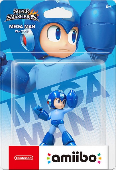 Archivo:Embalaje NTSC del amiibo de Mega Man - Serie Super Smash Bros..jpg