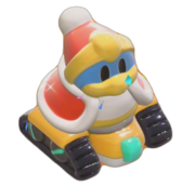 Cursor del menú principal con el conjunto del Rey Dedede y la estrella tanque.