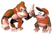 Donkey Kong y Diddy Kong.