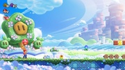 Obtención de una Elefanzana otorgada por el amiibo del Capitán Toad con Flor Parlante.