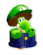 Atuendo de manualidad de Luigi.