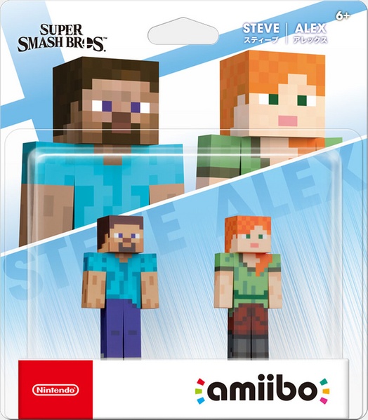 Archivo:Embalaje NTSC del pack de Steve y Alex - Serie Super Smash Bros..jpg
