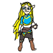 Retrato amiibo de Zelda.