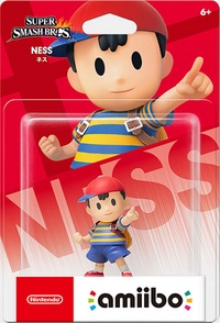 Embalaje NTSC del amiibo de Ness - Serie Super Smash Bros..jpg