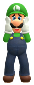 Calcomanía brillante de Luigi.