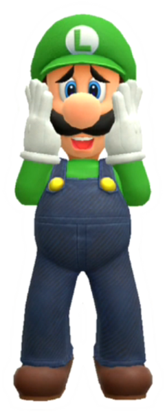 Archivo:Calcomanía brillante de Luigi - Super Mario Party.png