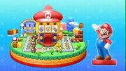 Tablero de Mario en el modo amiibo Party.