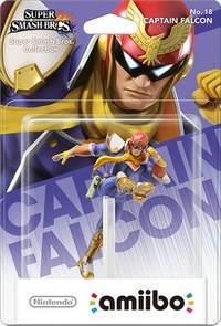 Embalaje europeo del amiibo de Captain Falcon - Serie Super Smash Bros..jpg