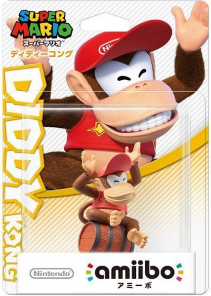 Archivo:Embalaje japonés del amiibo de Diddy Kong - Serie Super Mario.png