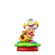 amiibo de Capitán Toad con Flor Parlante.