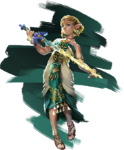 Artwork de Zelda en el juego.
