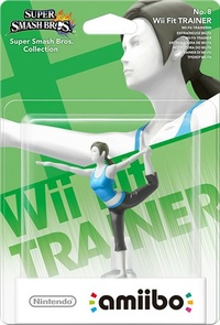 Embalaje europeo del amiibo de la Entrenadora de Wii Fit - Serie Super Smash Bros..jpg