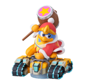 amiibo del Rey Dedede y estrella tanque.