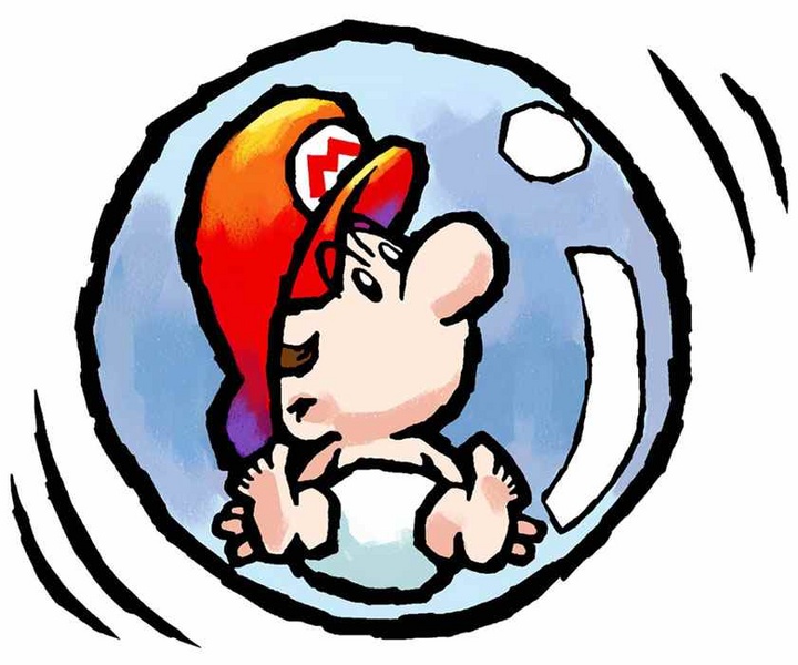 Archivo:Bebé Mario en Super Mario World 2 - Yoshi's Island.jpg