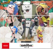 Embalaje japonés del pack de amiibo de Megan, Angie y Rayan.