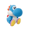 Amiibo Yoshi de lana azul claro - Serie Yoshi's Woolly World.png